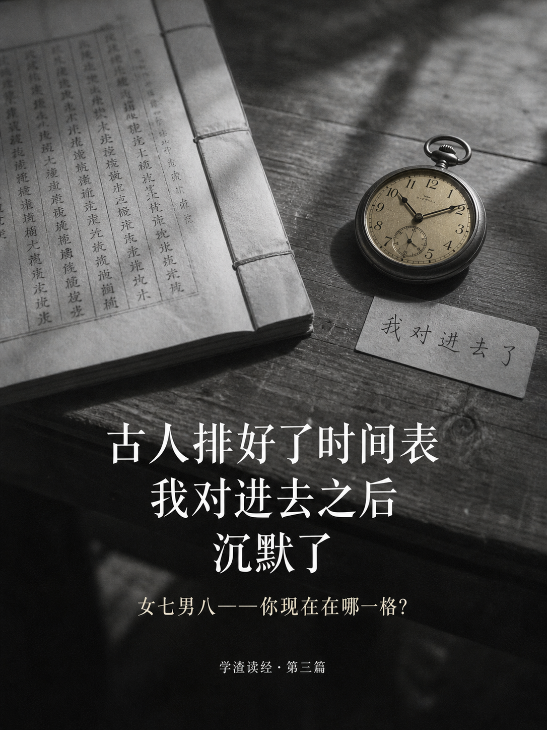 第三篇:古人给你排好了时间表,我对进去之后沉默了 配图 1