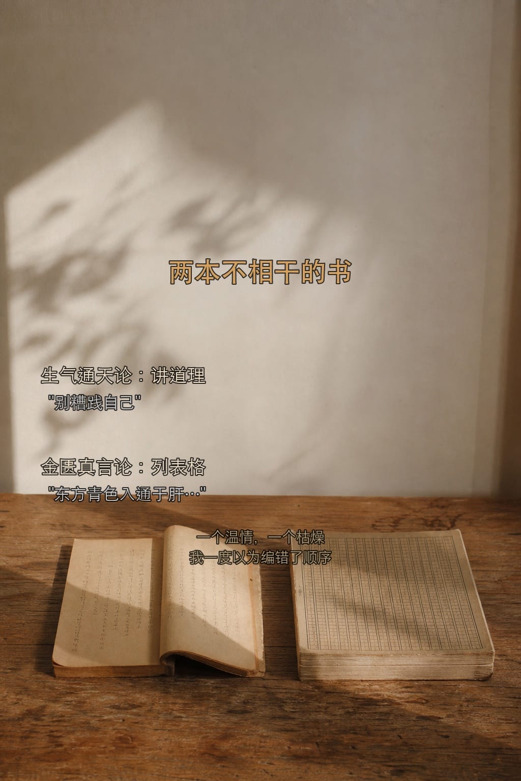 两本不相干的书
