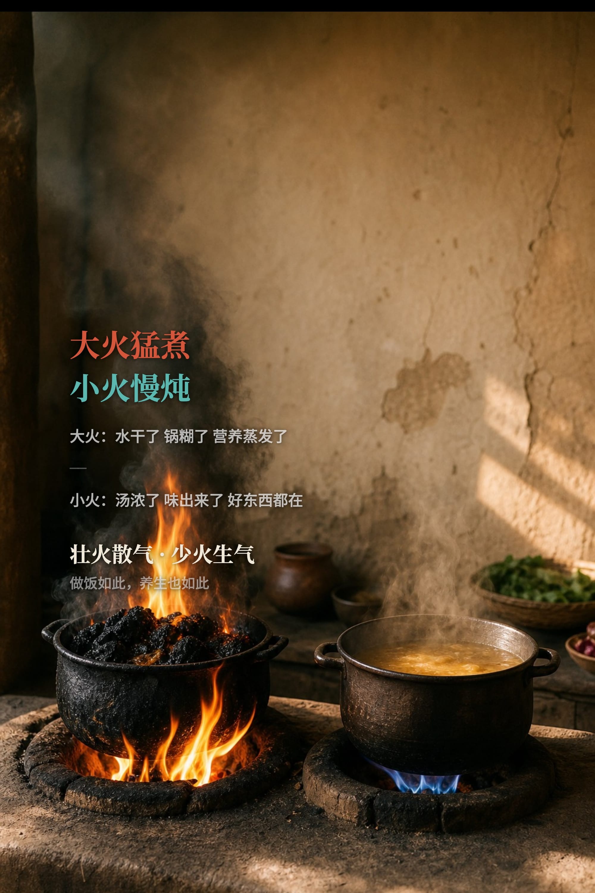 大火猛煮 vs 小火慢炖