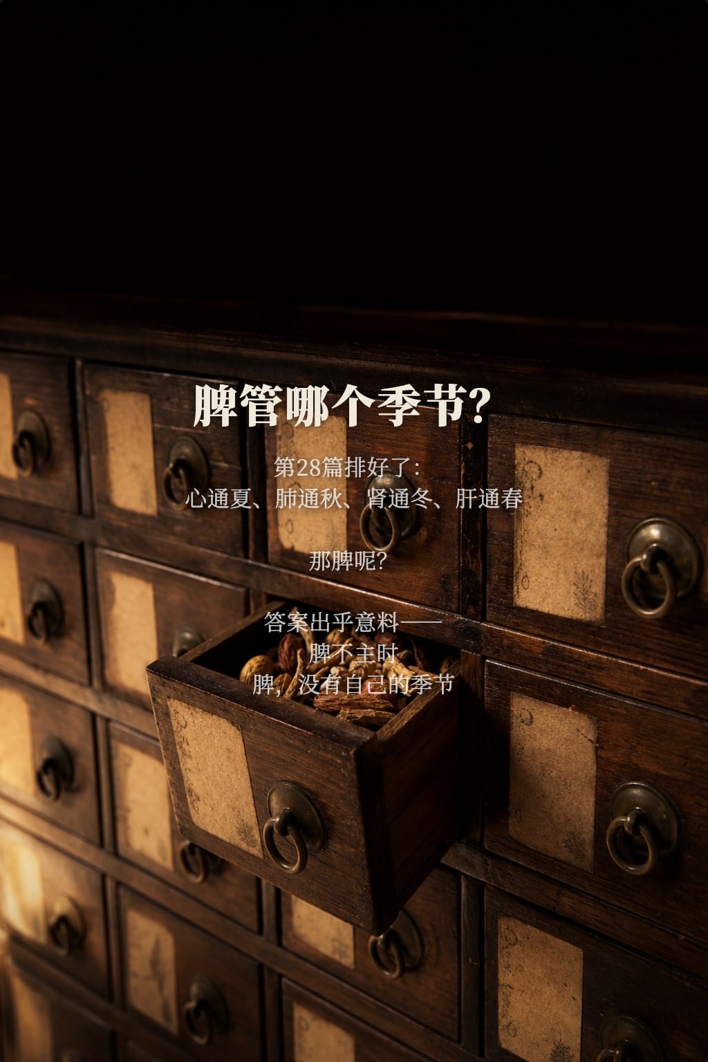 卡住又被点醒的:脾不主时