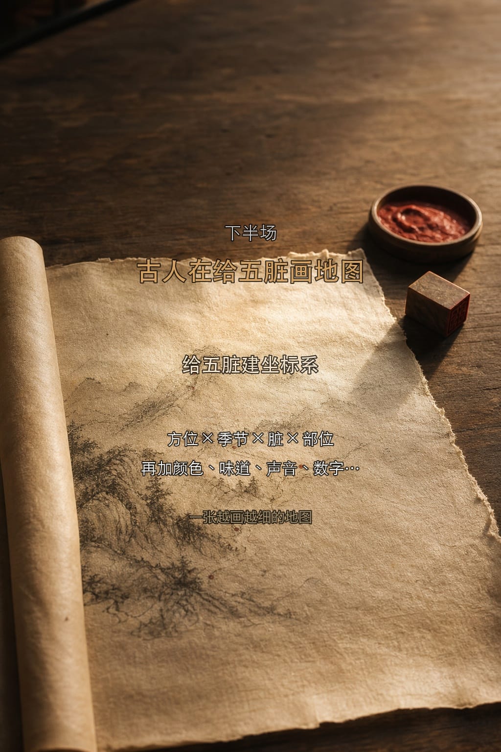 古人在给五脏画地图