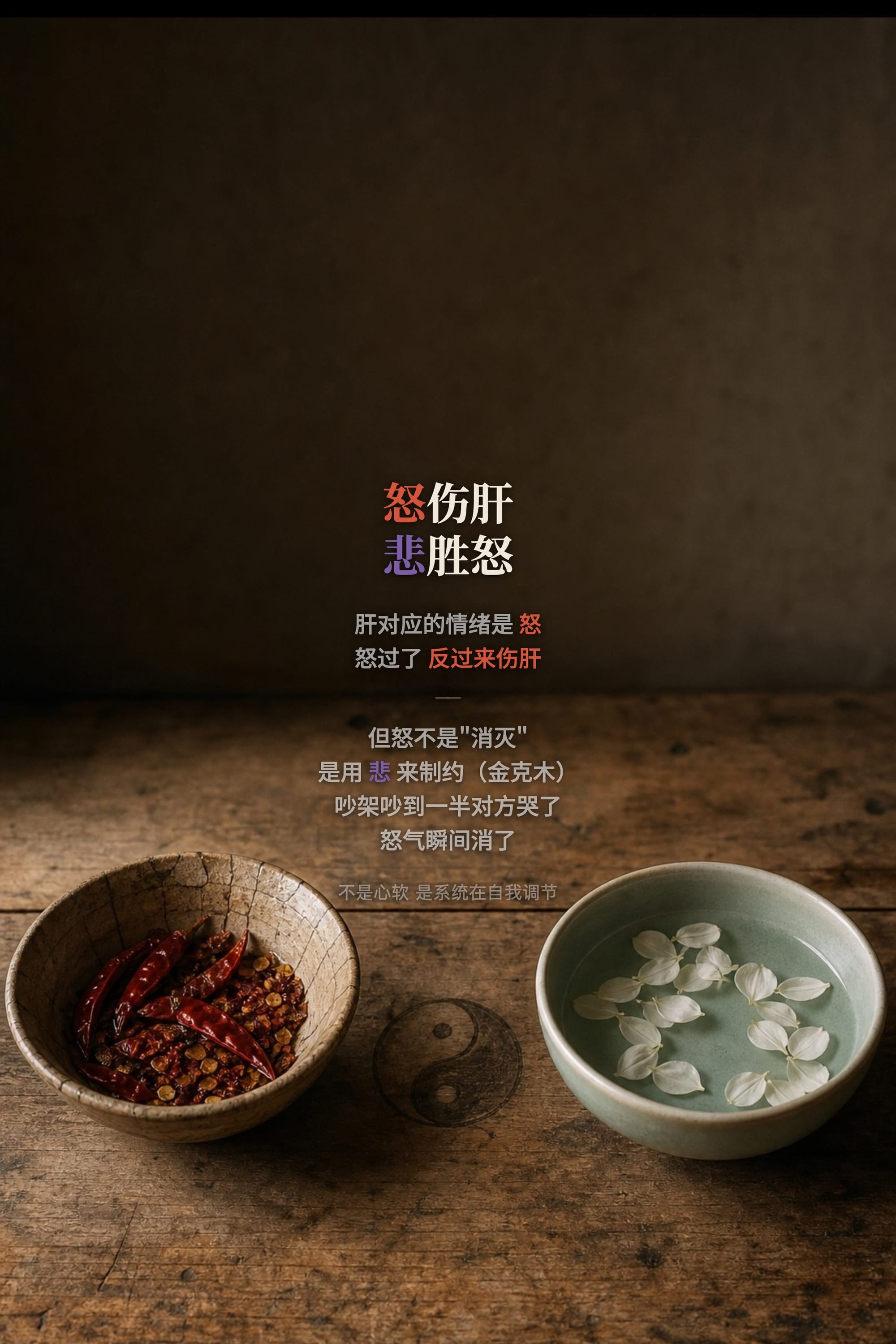 怒伤肝,悲胜怒——情绪是互相制约的系统