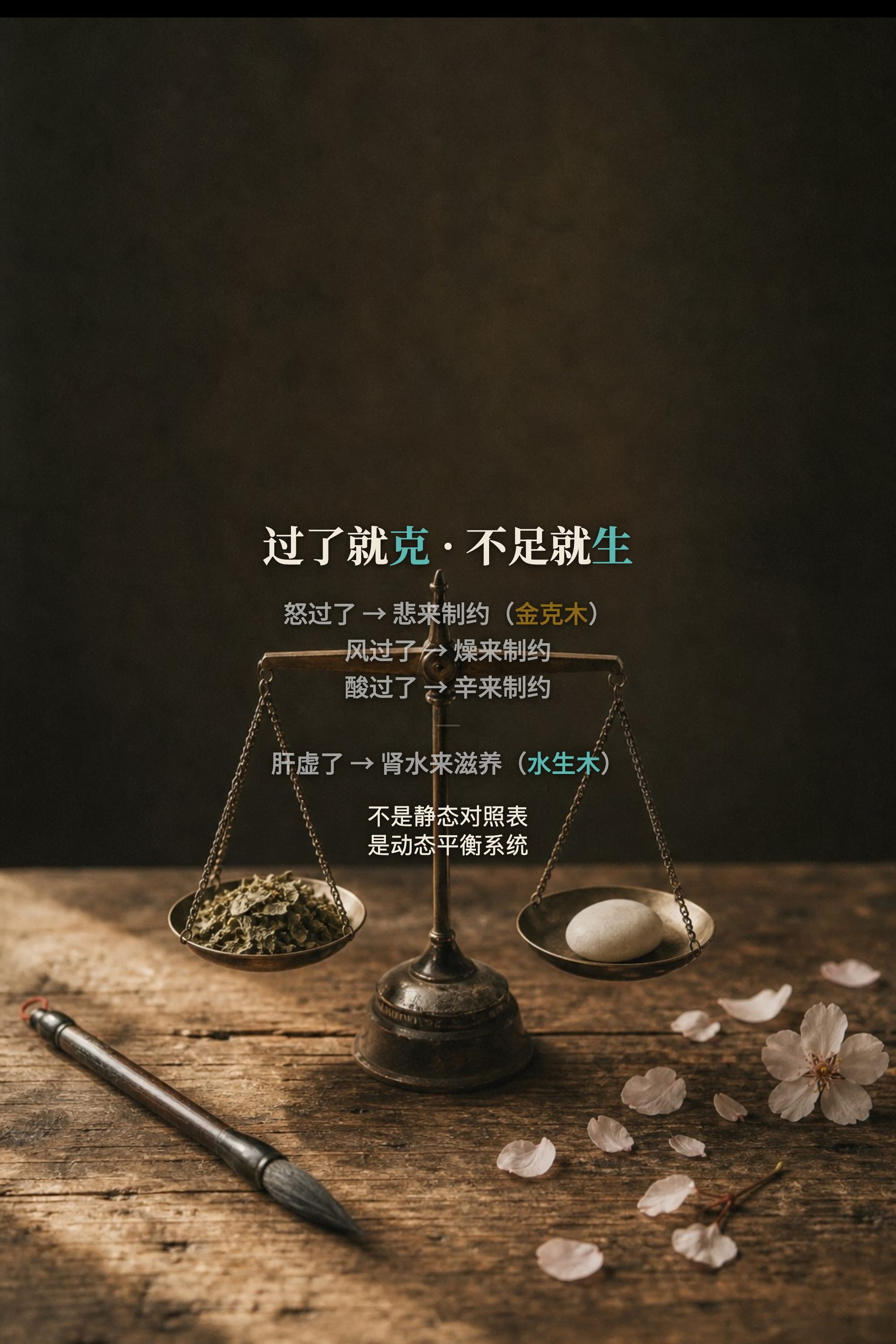 过了就克,不足就生——动态平衡系统