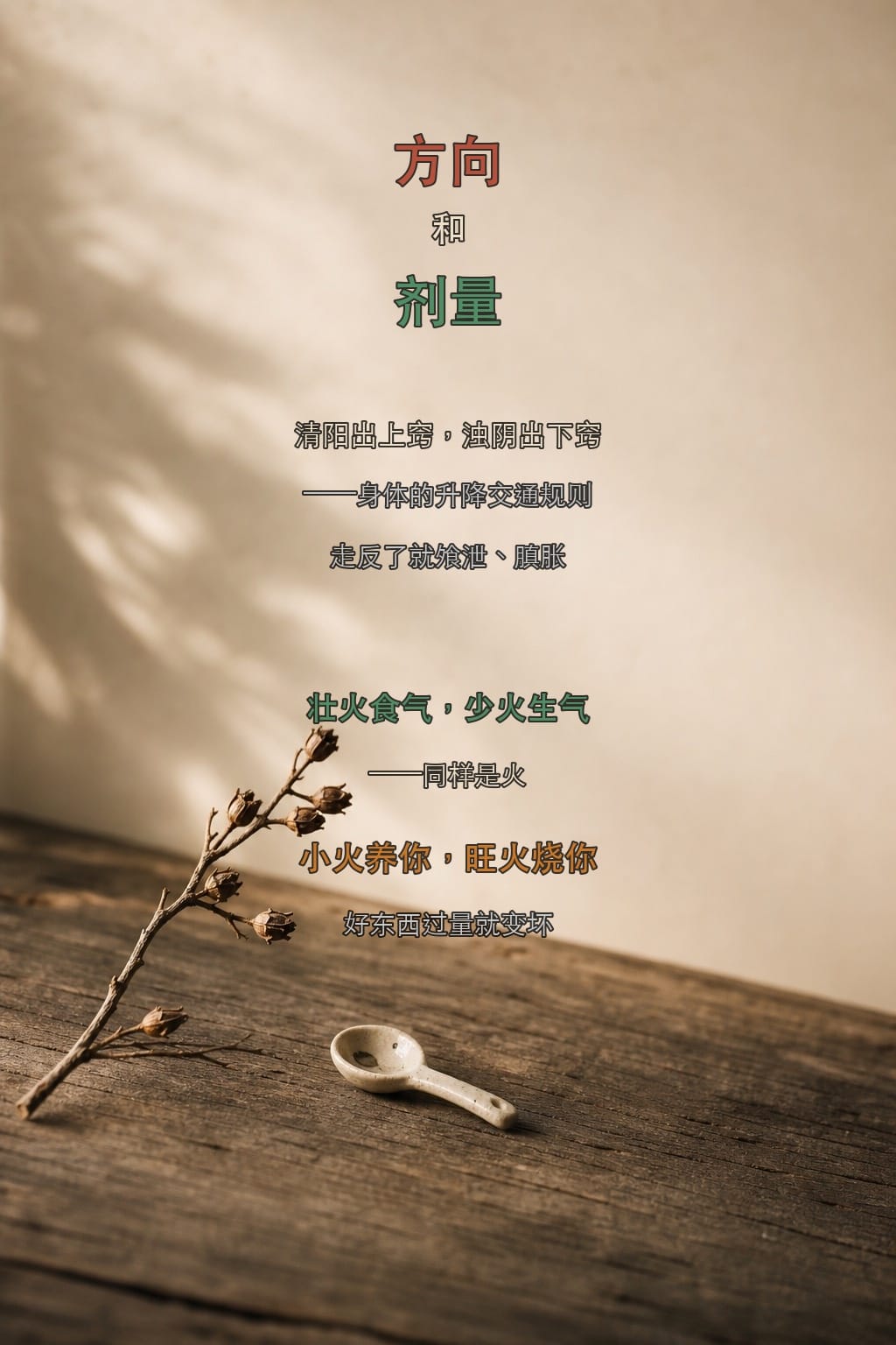 五、阴阳还分剂量壮火少火