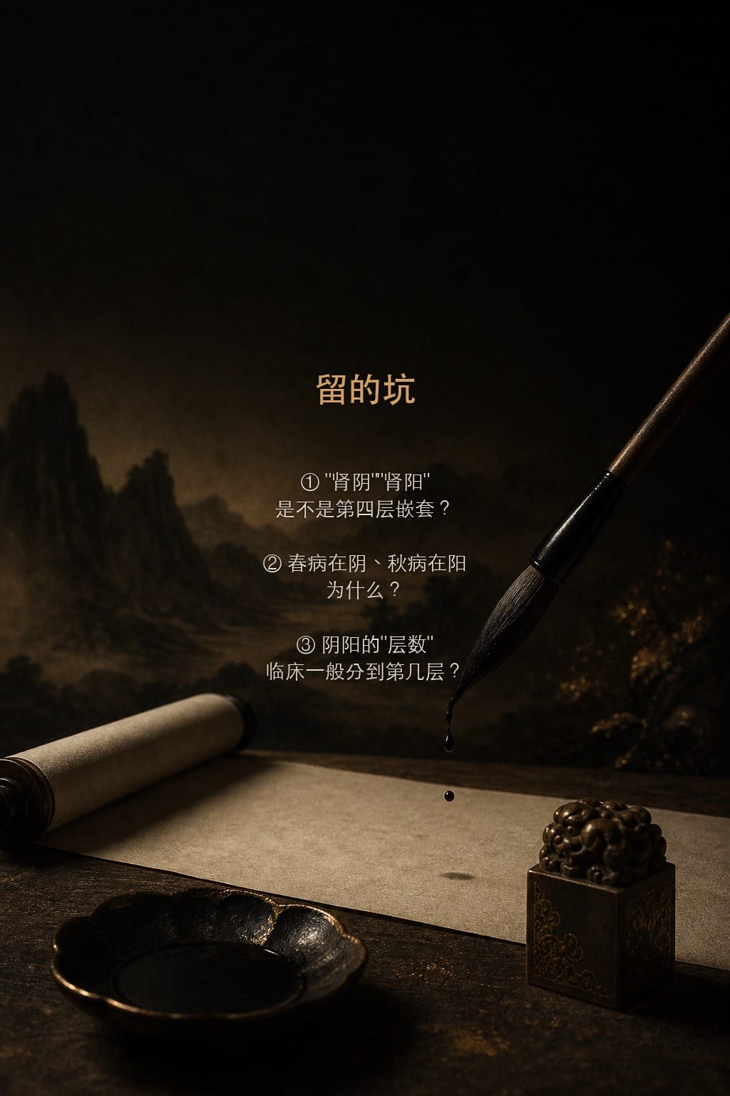 留的坑