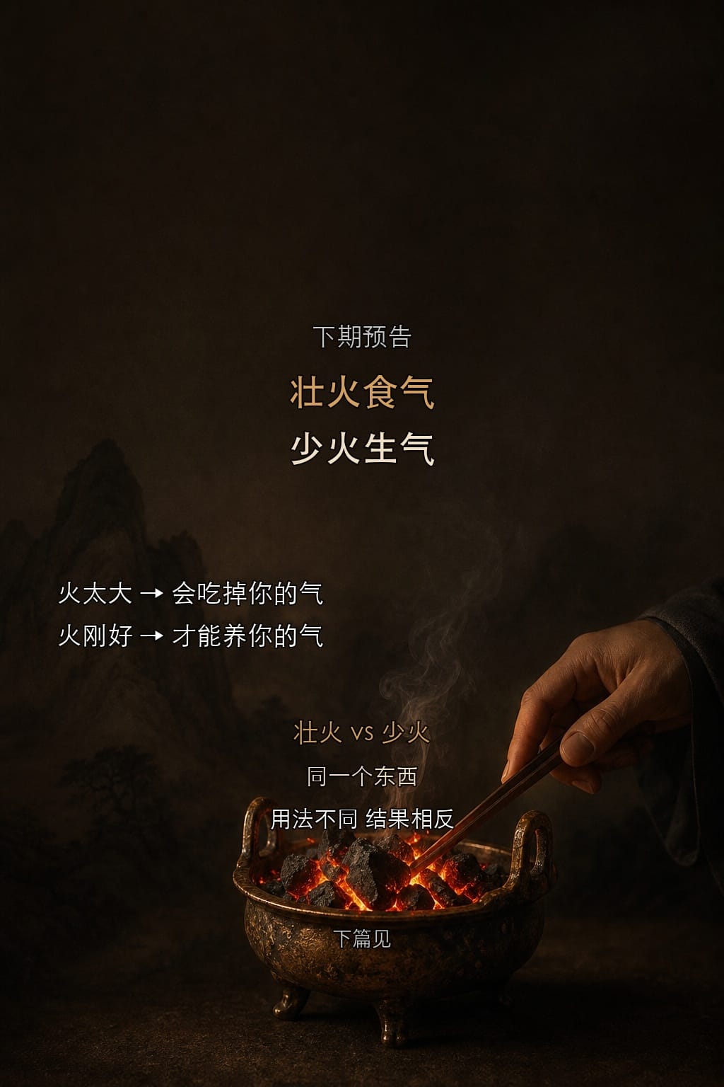 八、下期预告——壮火食气,少火生气