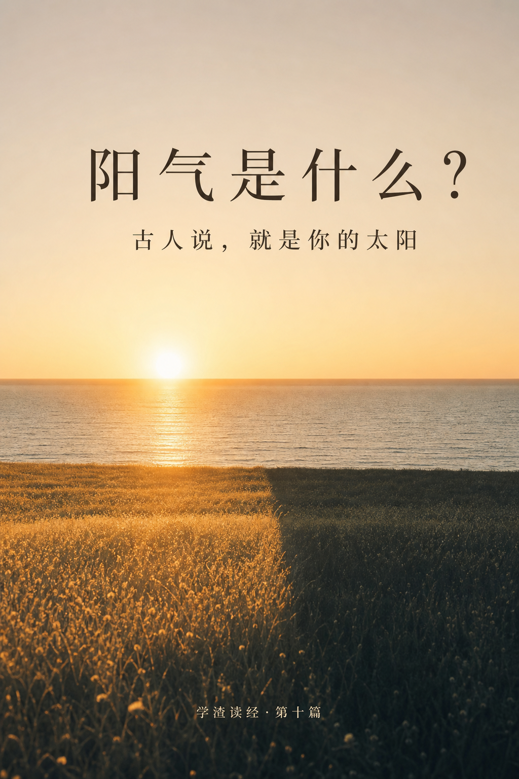 第十篇：阳气是什么？古人说，就是你的太阳