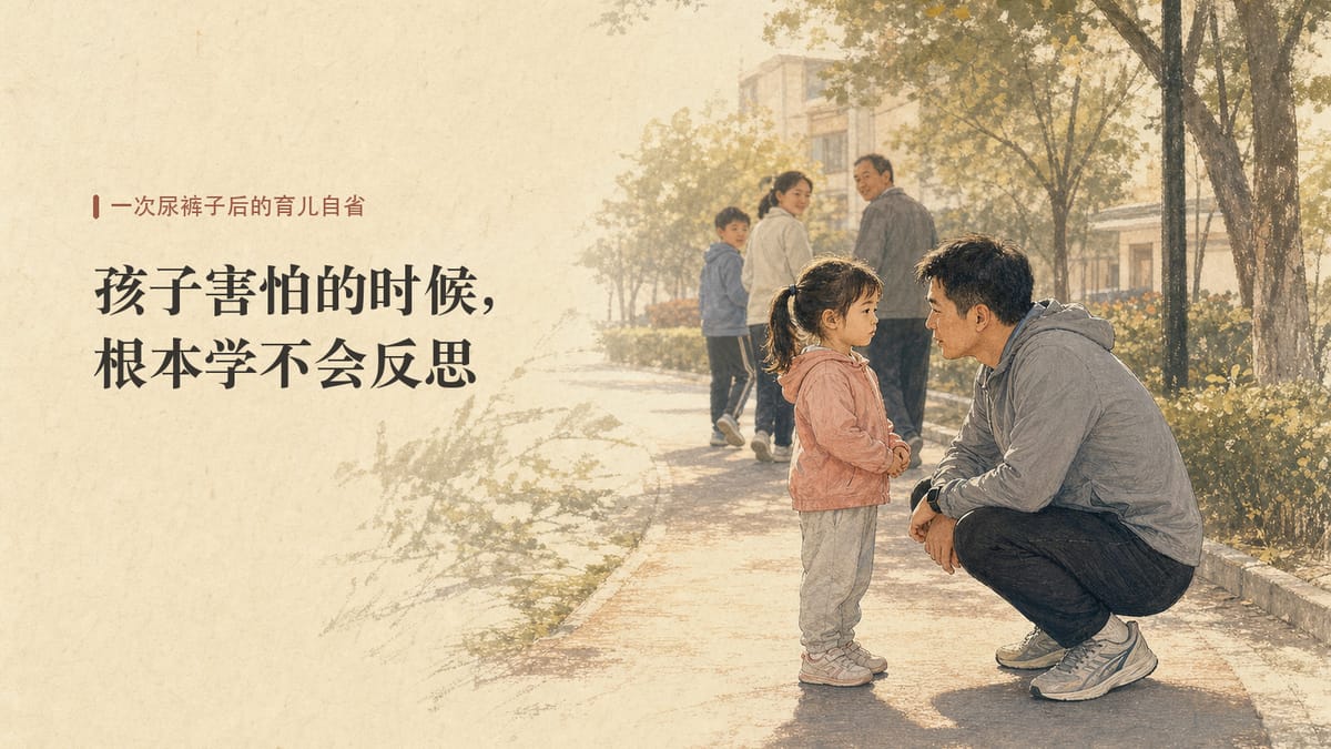 孩子害怕的时候，根本学不会反思
