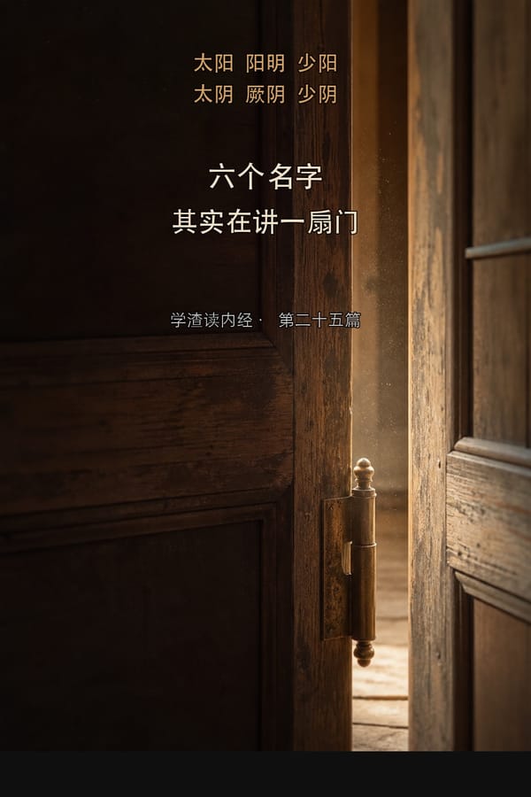 第二十五篇：六个玄乎的名字，其实在讲一扇门怎么开关