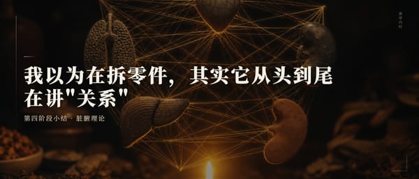 第四阶段回头看：我以为在拆零件，其实它从头到尾在讲"关系"